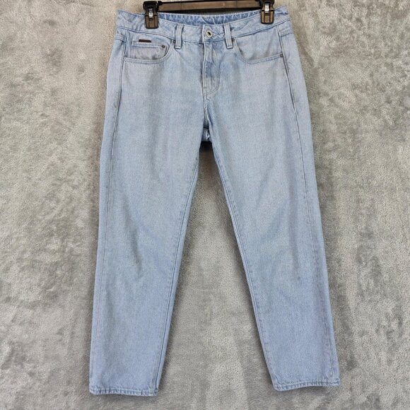 G-Star RAW Jeans Mens Size 27 Light Blue Denim Sustainable Slim Straight Pants - Picture 1 of 16